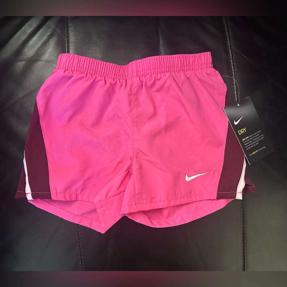 Nike Kids Fuchsia and Maroon Shorts